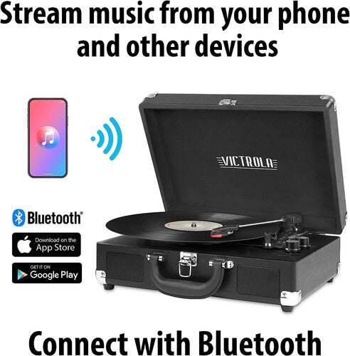 Victrola VSC-550BT-TQ Journey Bluetooth Suitcase Turntable 3 Speed (Turquoise)