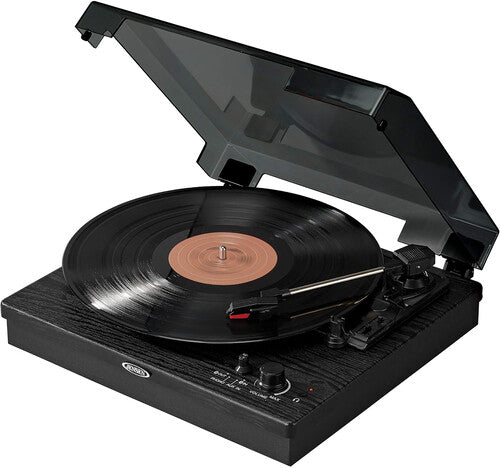 JENSEN - JTA-315 - Dual-Direction Bluetooth Belt-Drive Turntable with Speakers