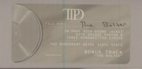 Taylor Swift - The Tortured Poets Department + Bonus Track "The Bolter" - Beige Vinyl Record 2LP