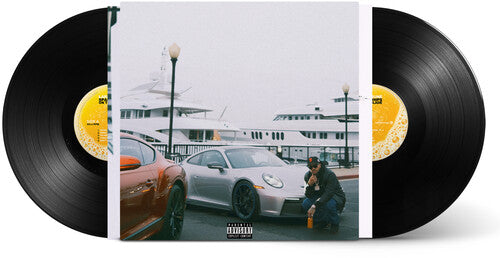 Larry June Spaceships on the Blade Black Vinyl Record