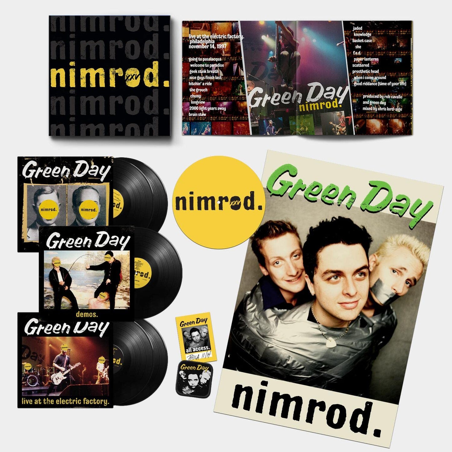 Green Day - Nimrod (25th Anniversary, Box Set) - Black Vinyl Record 5LP