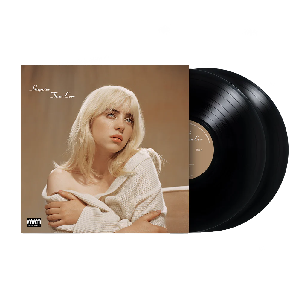 Billie Eilish - Happier Than Ever - Black Vinyl Record 2LP