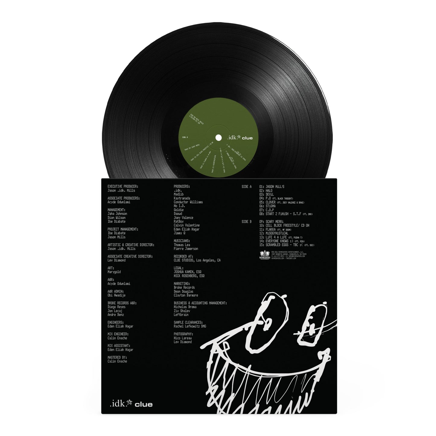 .idk. - Even The Devil Smiles - 180g Black Vinyl Record