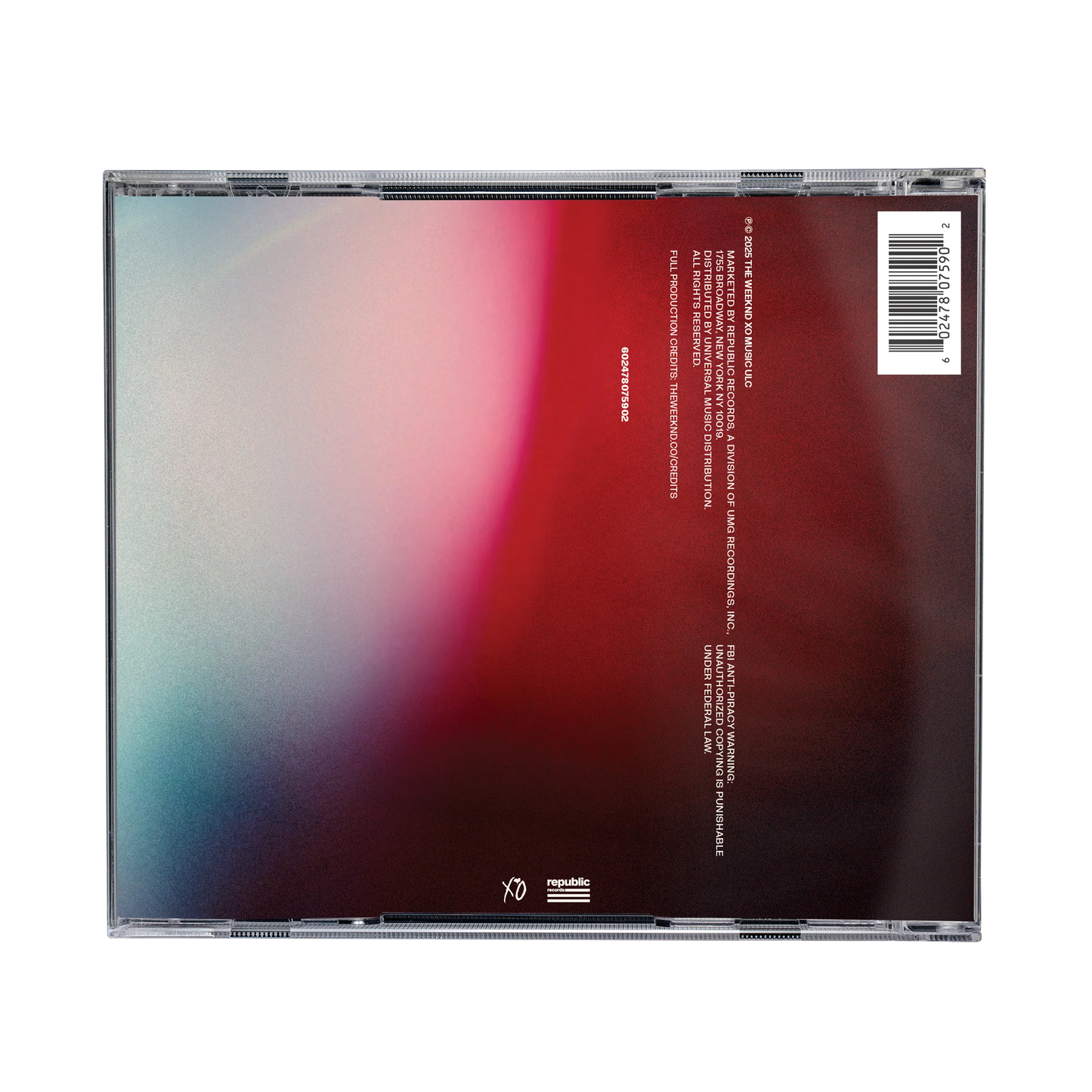 The Weeknd - Hurry Up Tomorrow (Original Motion Picture Score) - CD