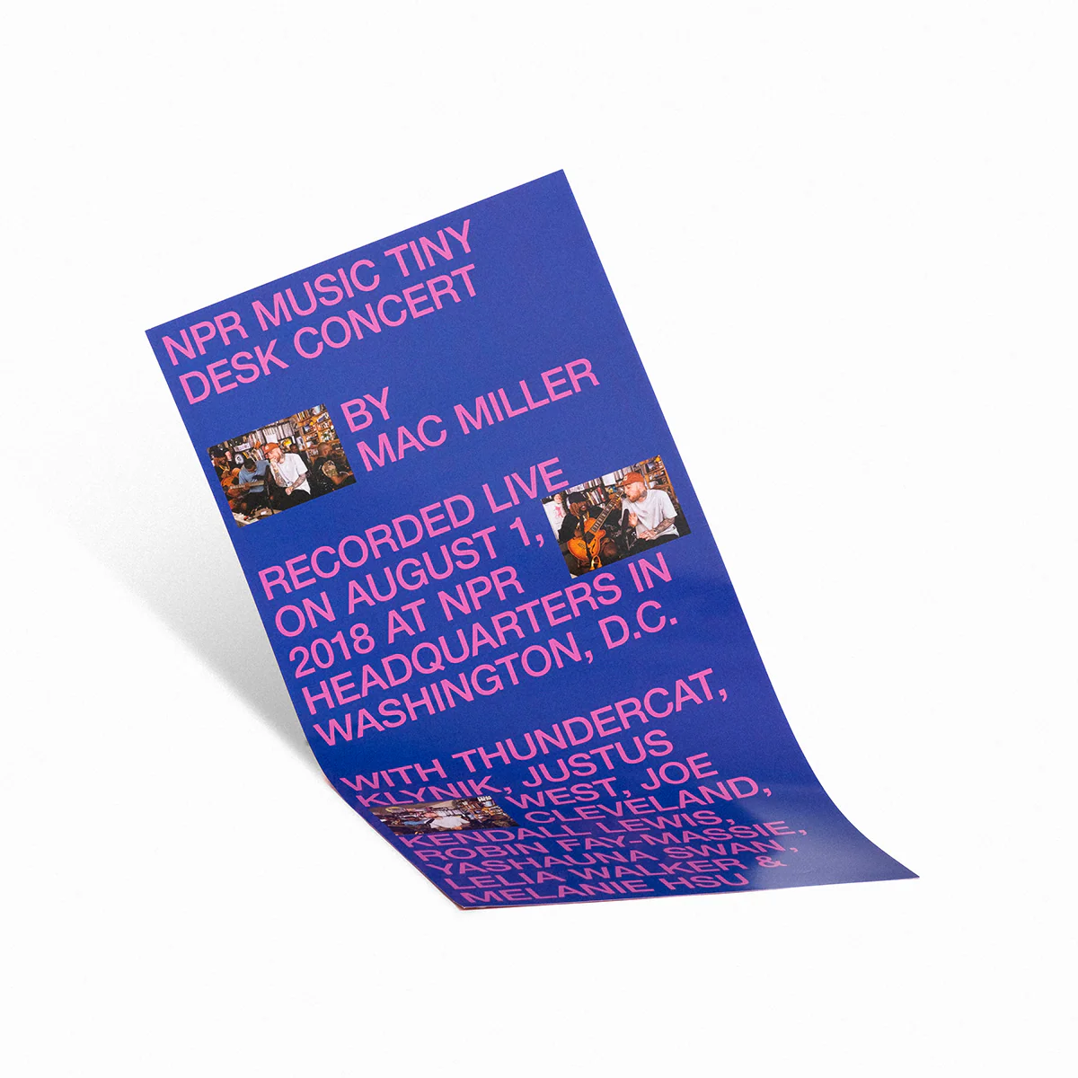 Mac Miller - NPR Music Tiny Desk Concert - Blue Vinyl Record