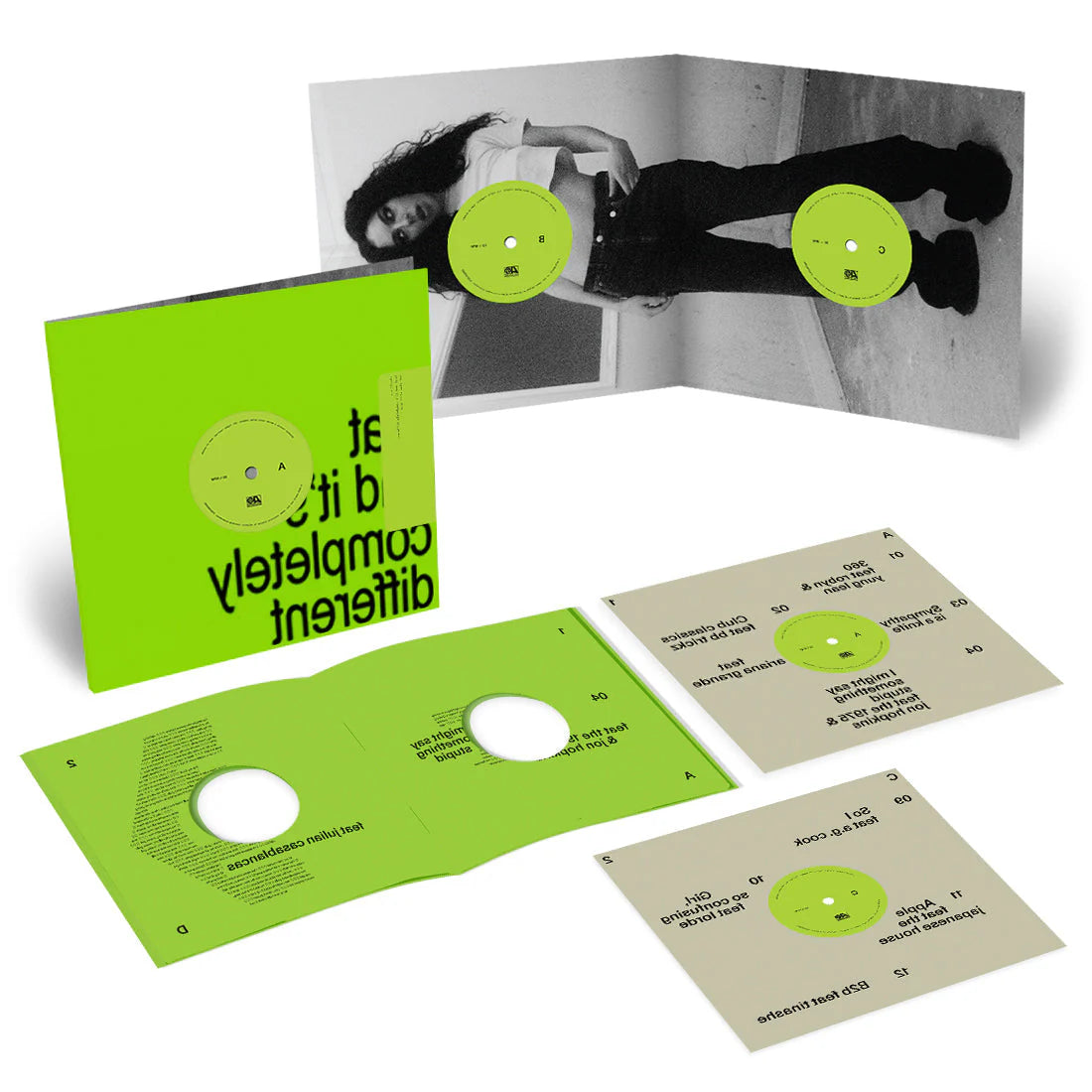 Charlie XCX - Brat And Its Completely Different - Brat Green Vinyl Record 2LP