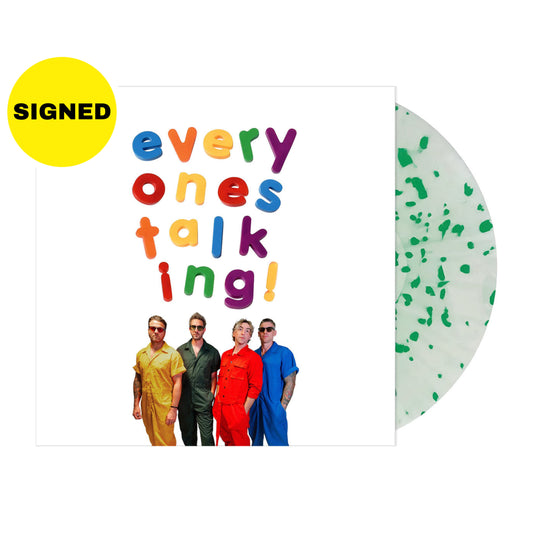 Signed All Time Low - Everyone's Talking! - Green Splatter Vinyl Record