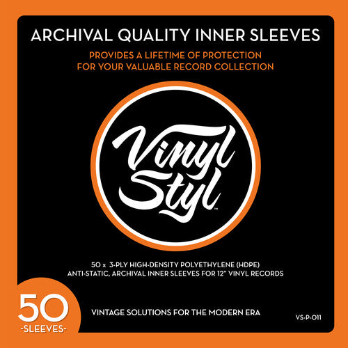 Vinyl Styl - 12 Inch Archival Inner Record Sleeve - 50 Count