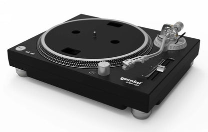 Gemini GRP-100 Belt Drive USB Turntable (2 Speeds 33/45) (Black)