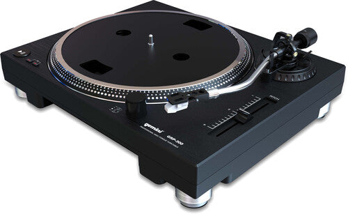 Gemini GRP-300 High Torque Direct Drive Turntable (3 Speeds 33/45/78) (Black)