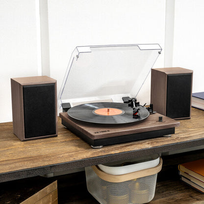 Victrola - VM-135-FNT - Montauk Bluetooth Turntable System with Speakers