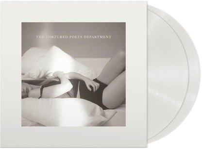 Taylor Swift - The Tortured Poets Department - Ghost White Vinyl Record 2LP