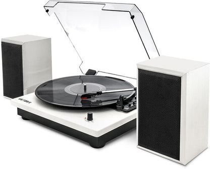 Victrola VM-135-WHT Montauk Bluetooth Turntable System with Speakers (White)