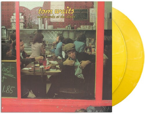 Tom Waits Nighthawks at the Diner (Anniversary Edition) Yellow Marble Vinyl Record