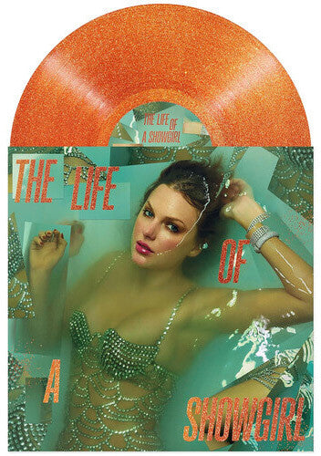 Taylor Swift The Life of a Showgirl Orange Glitter Vinyl