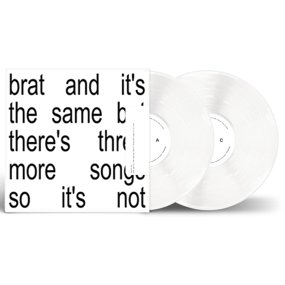 Charli XCX - Brat And It's The Same But There's Three More Songs So It's Not - White Vinyl Record