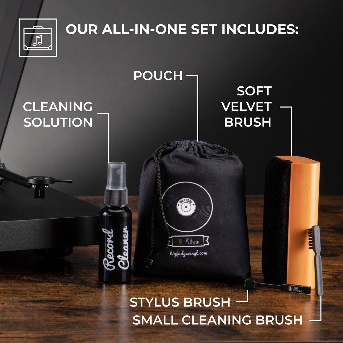 Big Fudge - 4-in-1 - Vinyl Record Care Kit