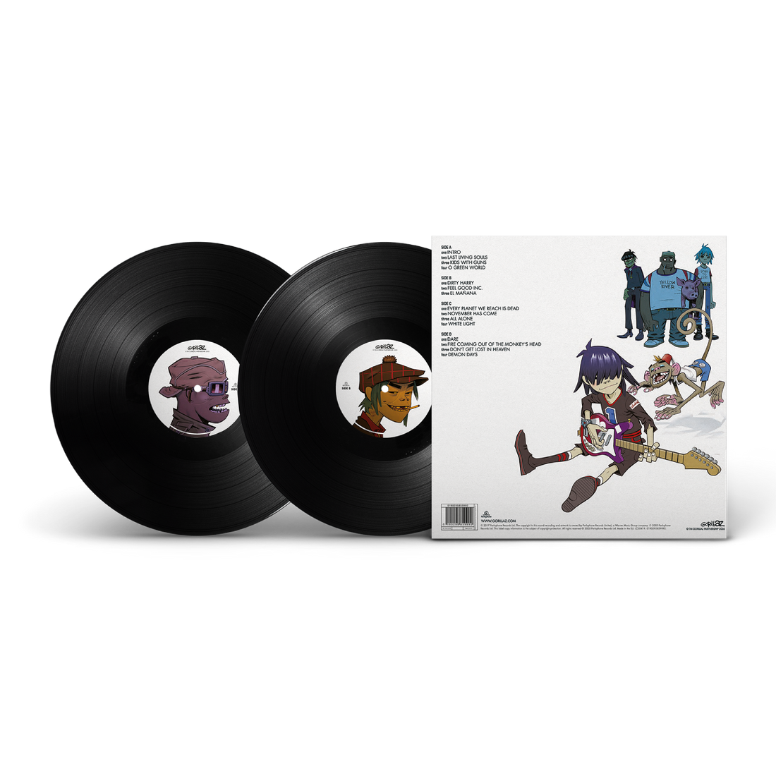 Gorillaz - Demon Days - Black Vinyl Record 2LP
