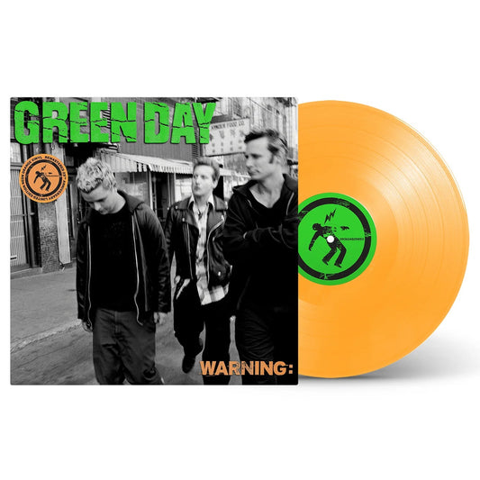 Green Day - Warning (25 Anniversary) - Neon Orange Vinyl Record