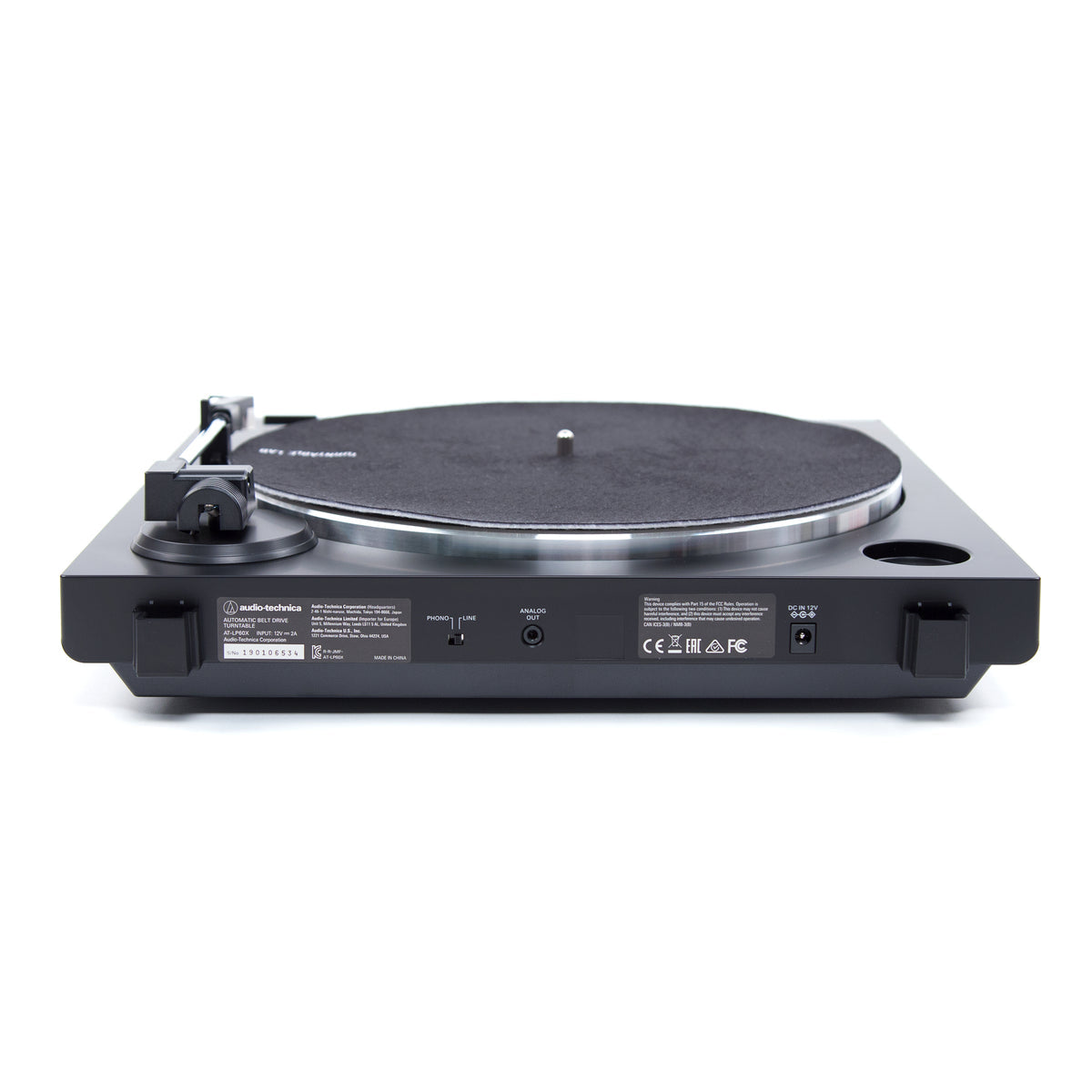 Audio Technica - AT-LP60X-BK - Fully Automatic Belt-Drive Turntable