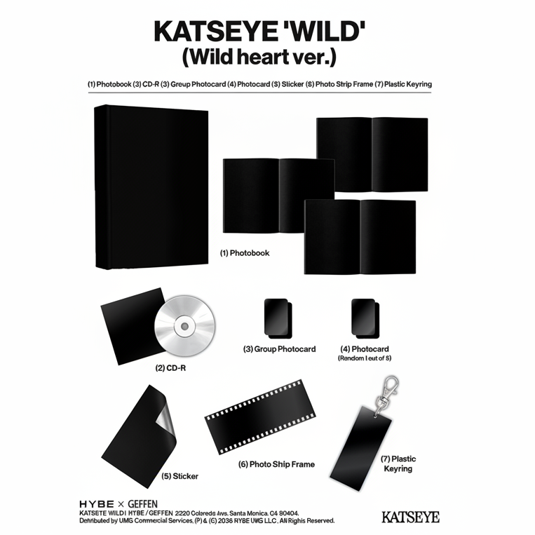 [PRE-ORDER] Katseye - Wild (Wild Heart Ver.) - CD