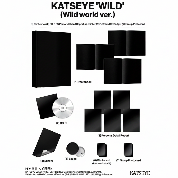 [PRE-ORDER] Katseye - Wild (Wild World Ver.) - CD