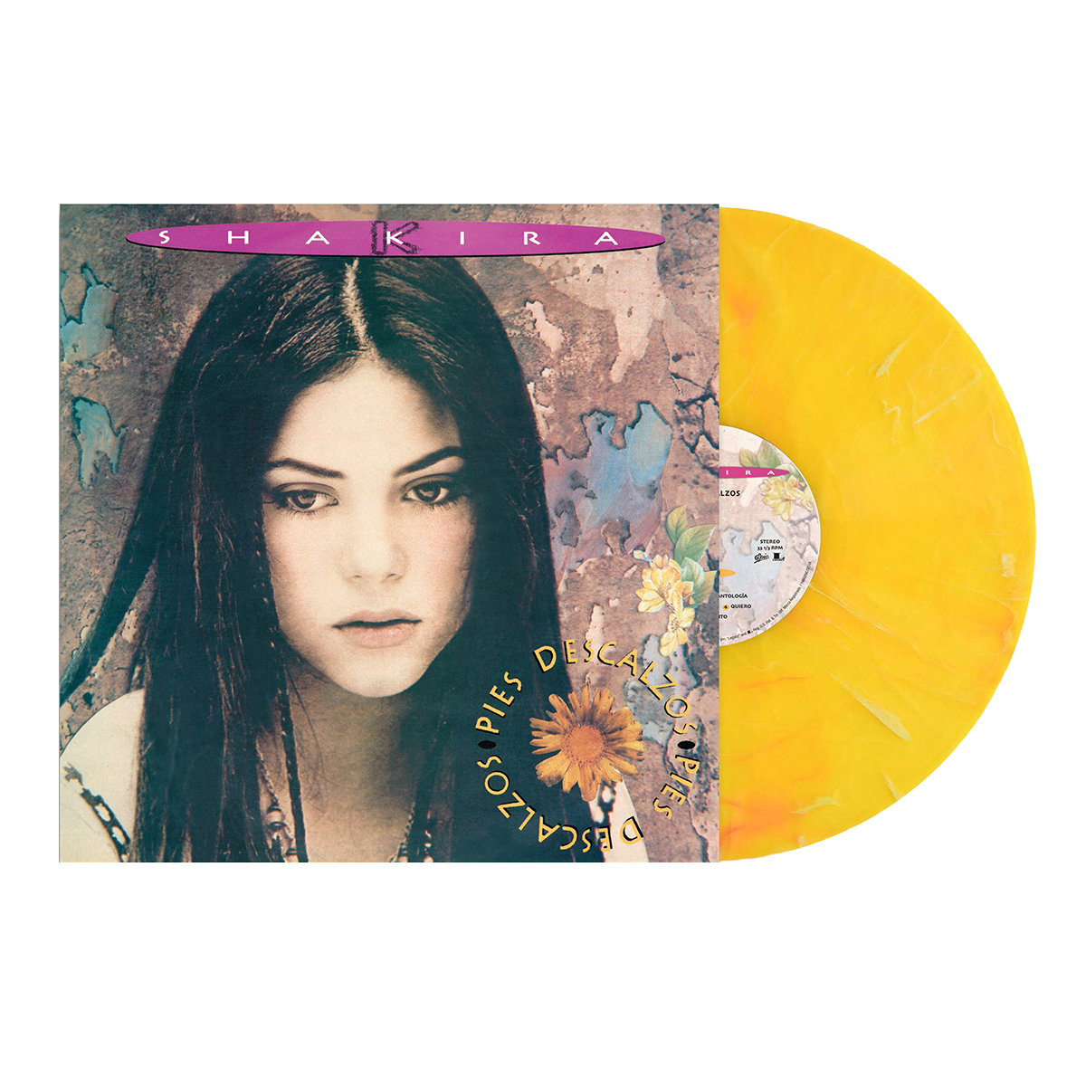 Shakira - Pies Descalzos (30th Anniversary) - Yellow Colored Vinyl