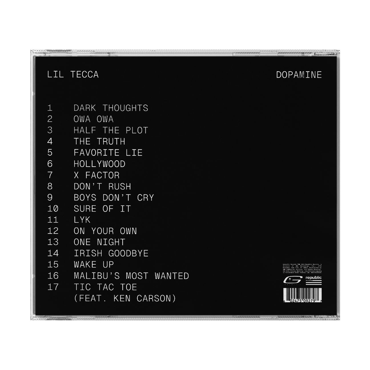 Signed Lil Tecca - Dopamine - CD