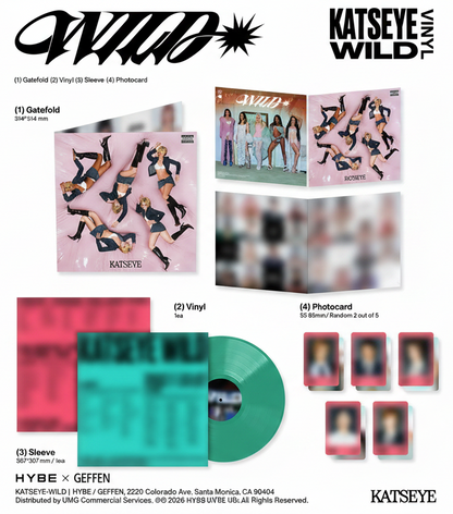 [PRE-ORDER] Katseye - Wild - Precious Jade Colored Vinyl