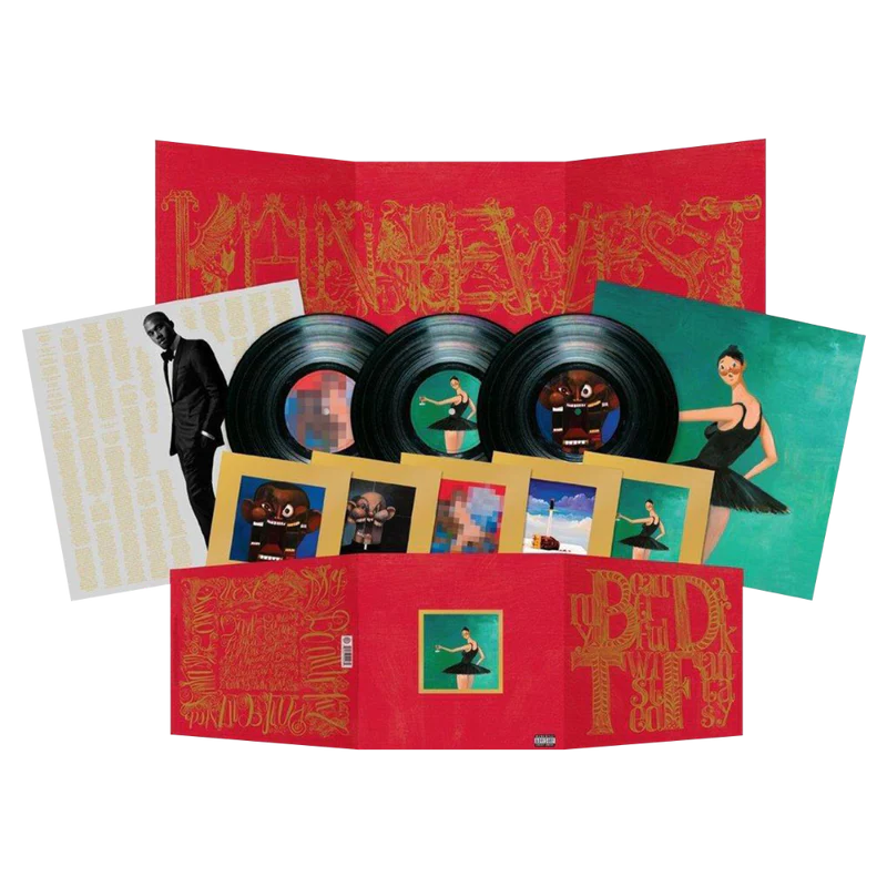 Kanye West - My Beautiful Dark Twisted Fantasy - Black Vinyl 3LP