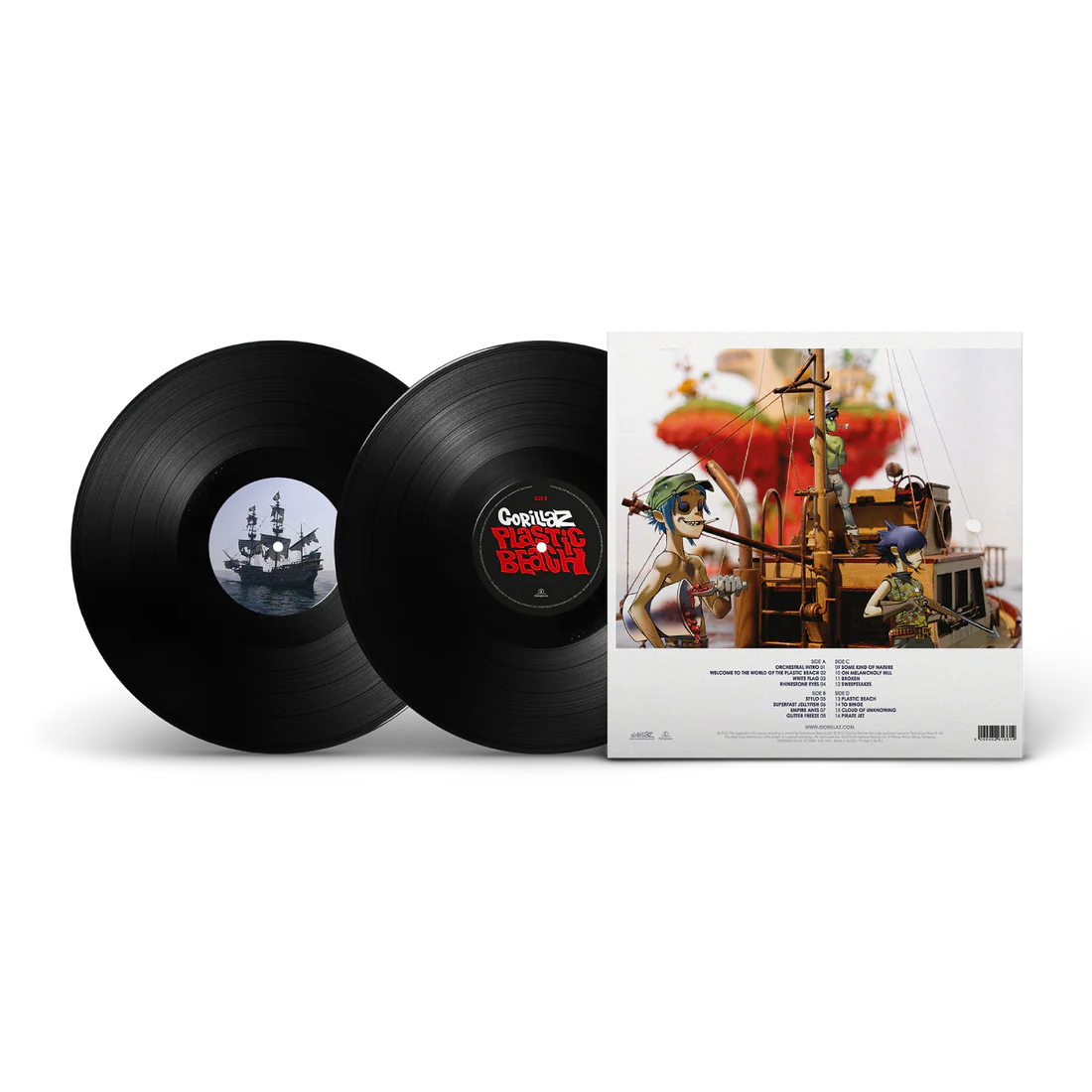 Gorillaz - Plastic Beach - Black Vinyl Record 2LP