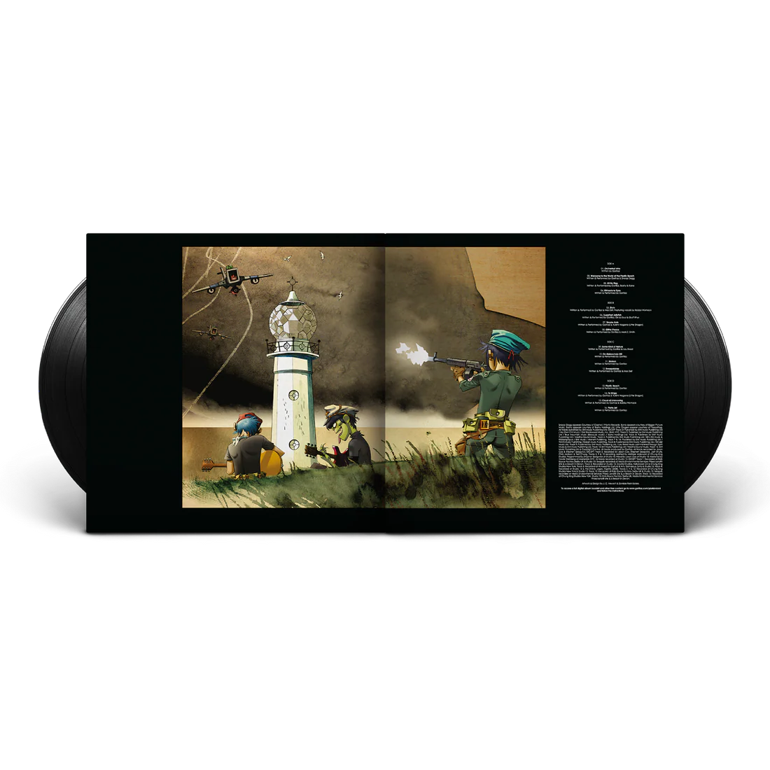 Gorillaz - Plastic Beach - Black Vinyl Record 2LP