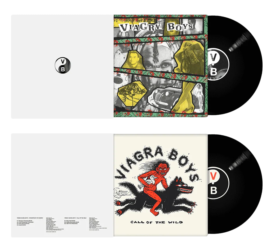 Viagra Boys - Consistency of Energy/Call of the Wild - Black Vinyl Record