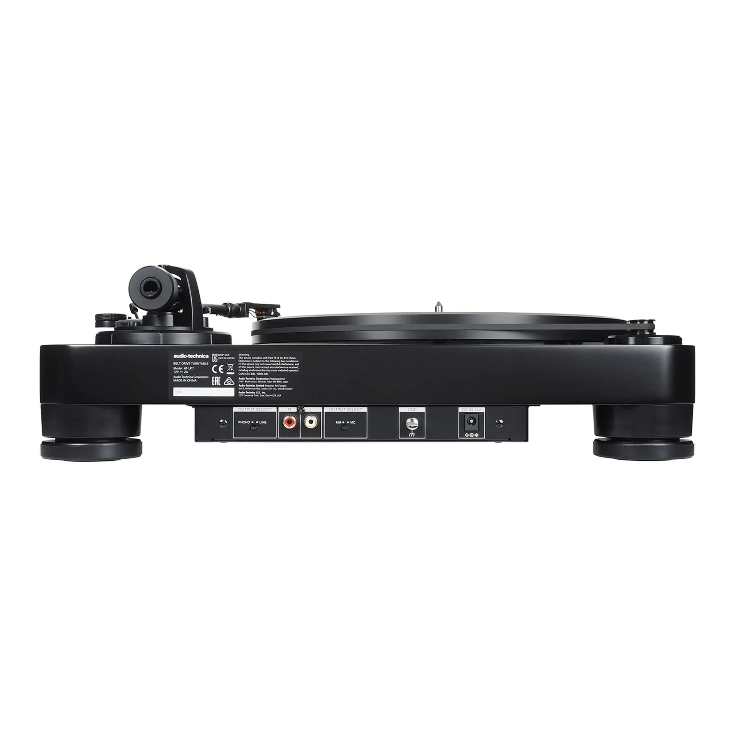 Audio Technica - AT-LP7 - Fully Manual Belt Drive Turntable (Black)