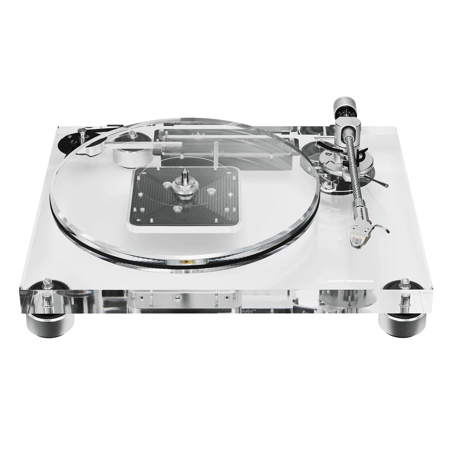 Audio Technica - AT-LPA2 - Transparent Acrylic Fully Manual Belt-Drive Turntable Crystal Clear