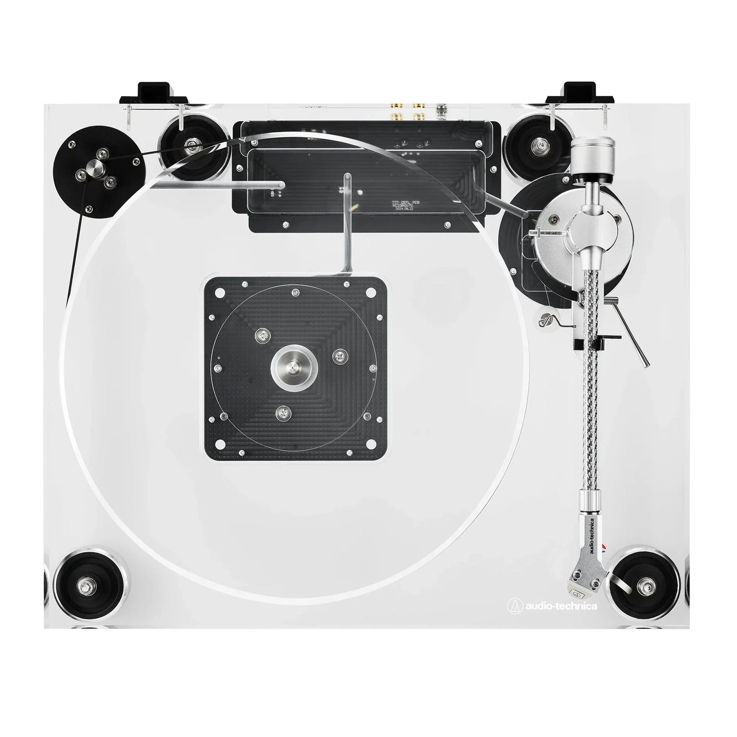 Audio Technica - AT-LPA2 - Transparent Acrylic Fully Manual Belt-Drive Turntable Crystal Clear