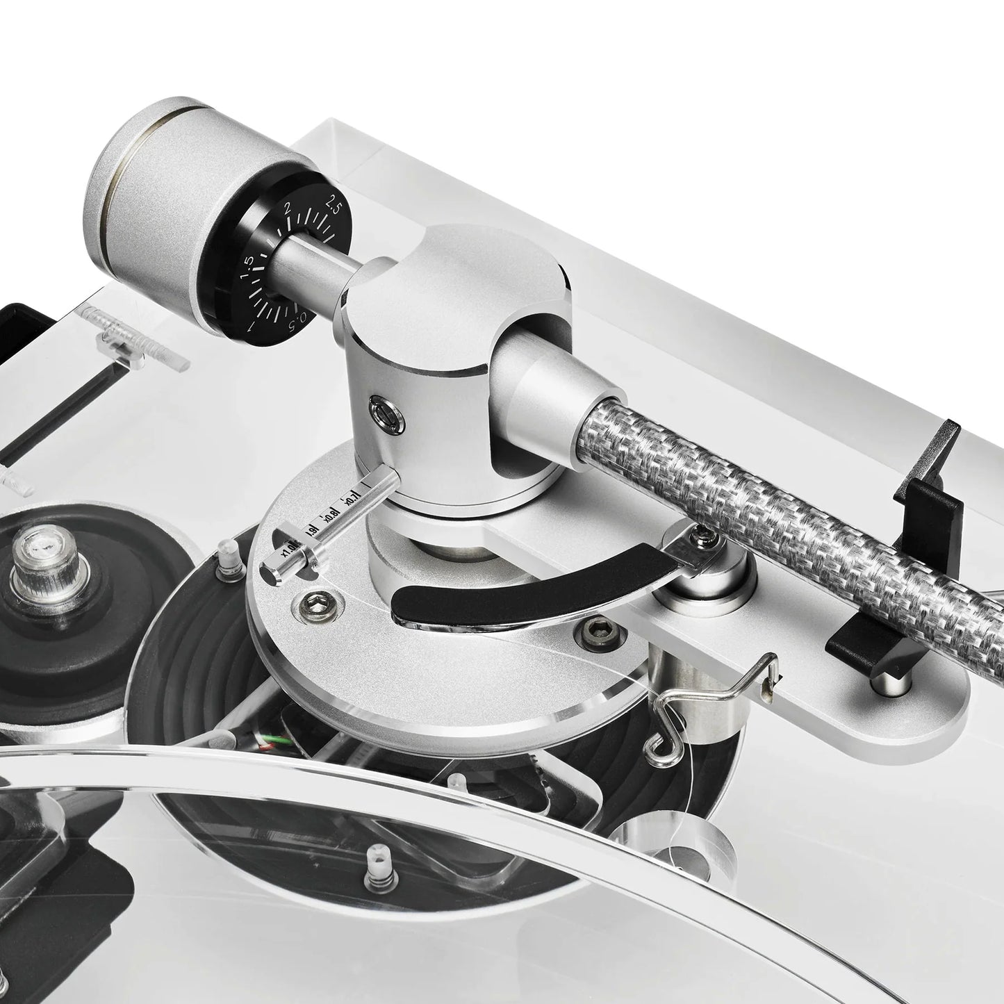 Audio Technica - AT-LPA2 - Transparent Acrylic Fully Manual Belt-Drive Turntable Crystal Clear