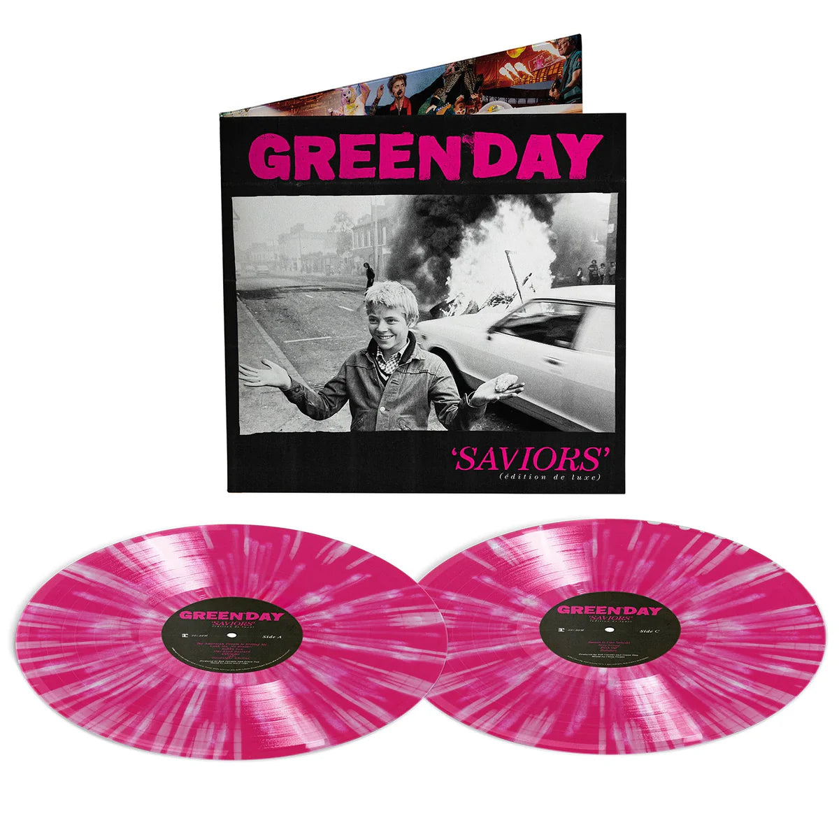 Green Day - Saviors (Édition De Luxe) - Splatter Vinyl Record 2LP